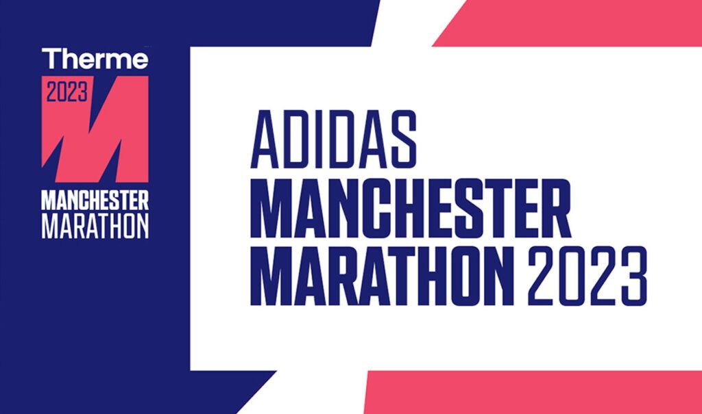 Adidas Manchester Marathon 2023 logo